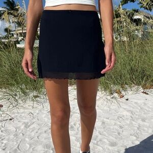 UNWORN Brandy Melville Black Mini Skirt